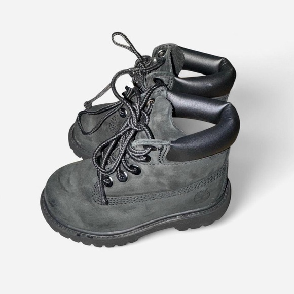 Grey/black Timberland toddler boots size 7 - Picture 2 of 8